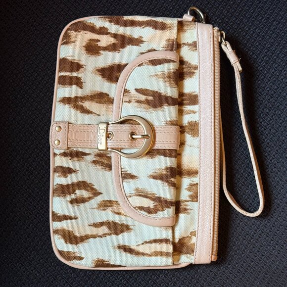 Christian Dior Clutch Vintage Leopard Print - Picture 2 of 7